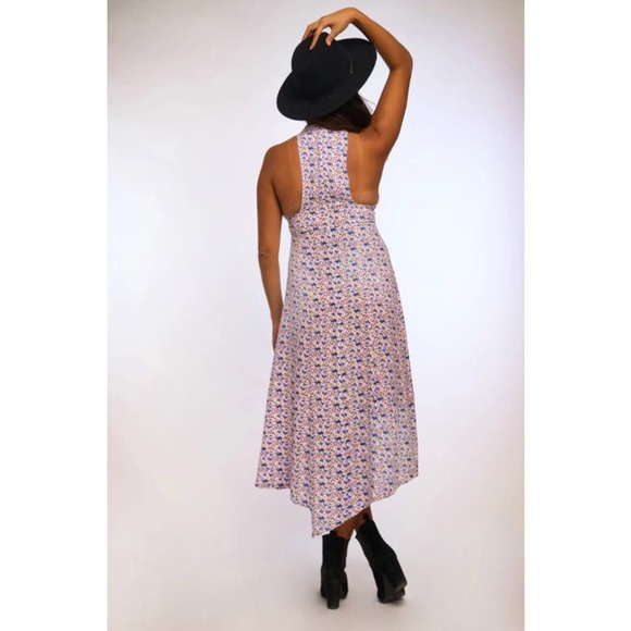 Cori Michelle NWT Purple Marigold Midi With Button Slit XS - Picture 10 of 11